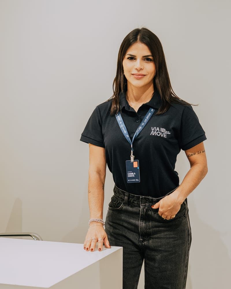 Retrato de Camila Costa, nutricionista do Via Move.